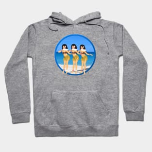 Hulas on Beach Hoodie